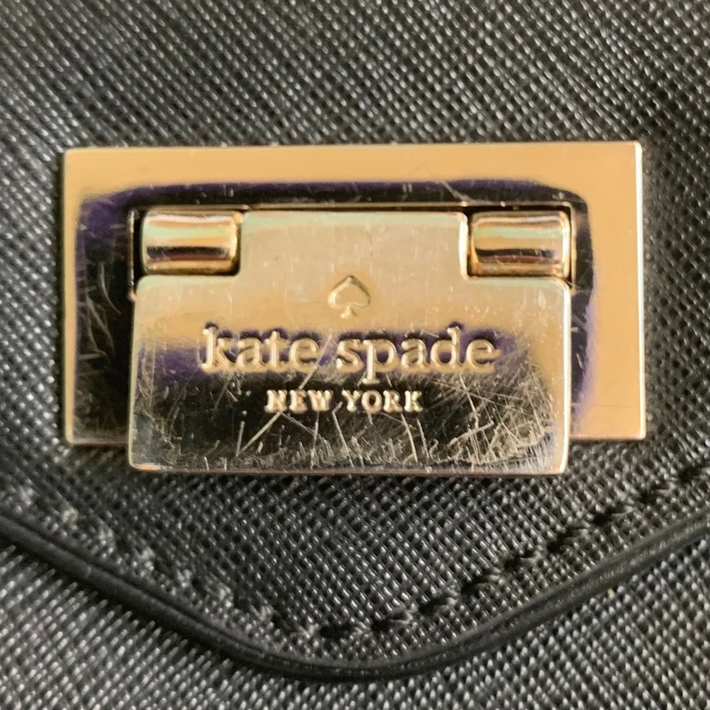 Kate Spade Johanna black Wesley Place suede tote - Picture 7 of 11